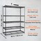 Black Carbon Steel Adjustable Garage Shelving Unit Heavy Duty Storage Rack with Powder Coating